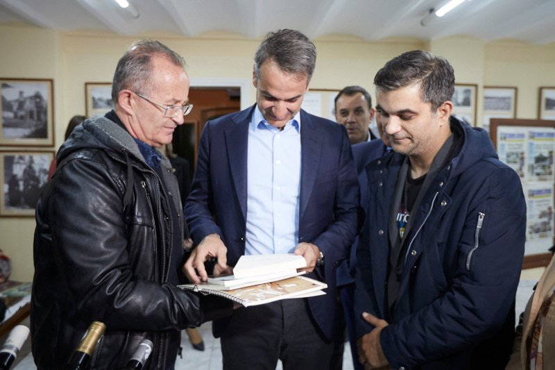 Ο Κυριάκος Μητσοτάκης στη Δράμα