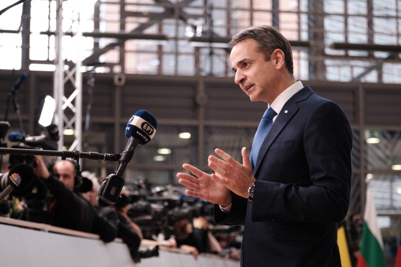 Ο Κυριάκος Μητσοτάκης προσέρχεται στην σύνοδο Κορυφής της ΕΕ -Φωτογραφία: EUROKINISSI/ΓΡΑΦΕΙΟ ΤΥΠΟΥ ΠΡΩΘΥΠΟΥΡΓΟΥ/ΔΗΜΗΤΡΗΣ ΠΑΠΑΜΗΤΣΟΣ
