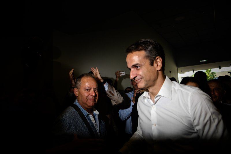 Στην Πειραιώς ο Κυριάκος Μητσοτάκης