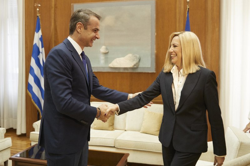 Κυριάκος Μητσοτάκης και Φώφη Γεννηματά