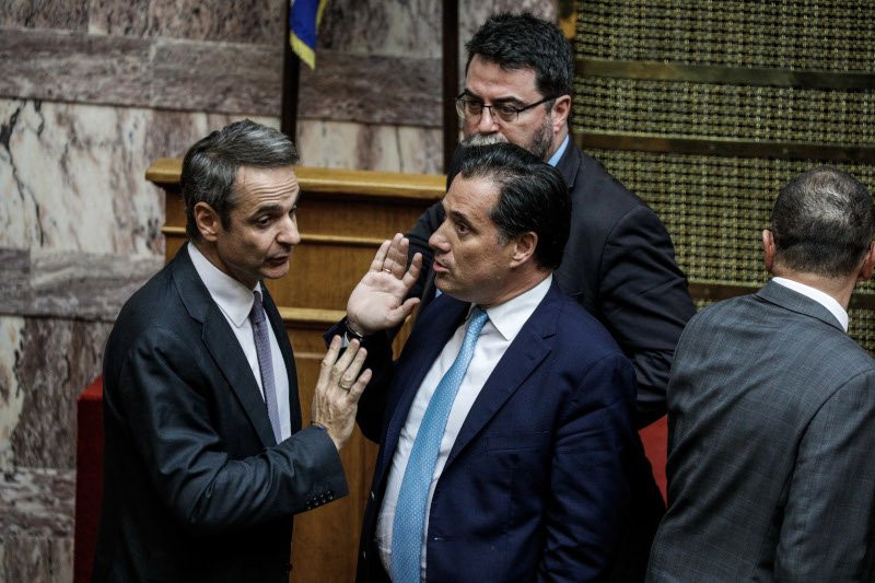 Ο πρωθυπουργός, Κυριάκος Μητσοτάκης με τον Αδωνι Γεωργιάδη