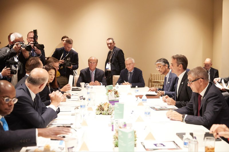 Ο Κυριάκος Μητσοτάκης στο Global Business Forum του Bloomberg
