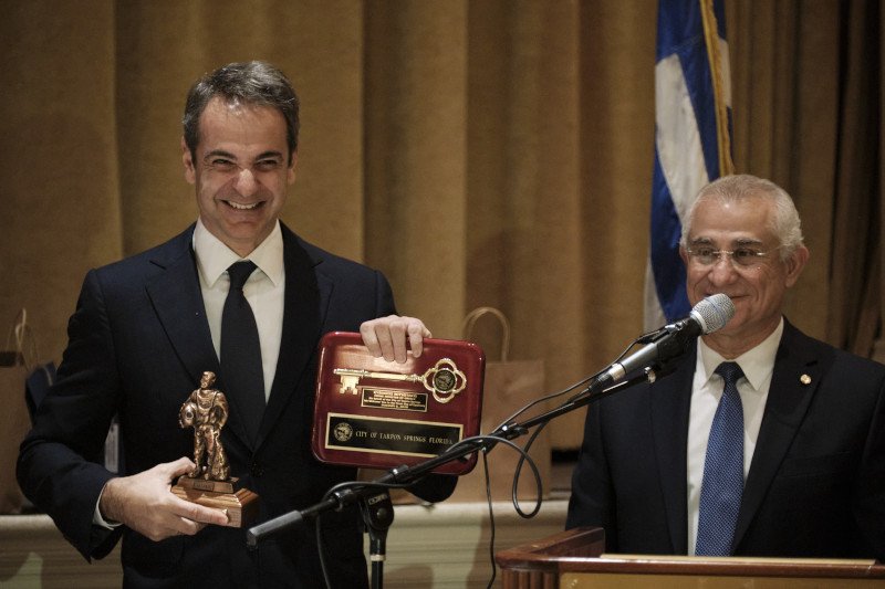 Ο πρωθυπουργός, Κυριάκος Μητσοτάκης στο Τάρμπον Σπρινγκς