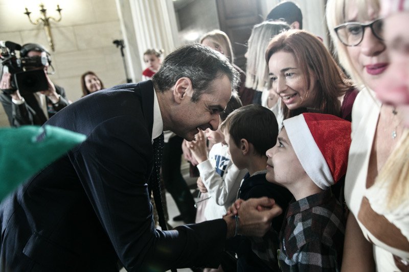 Ο Πρωθυπουργός συνομίλησε με παιδιά στο Μέγαρο Μαξίμου/ Φωτογραφία:EUROKINISSI/ΜΙΧΑΛΗΣ ΚΑΡΑΓΙΑΝΝΗΣ