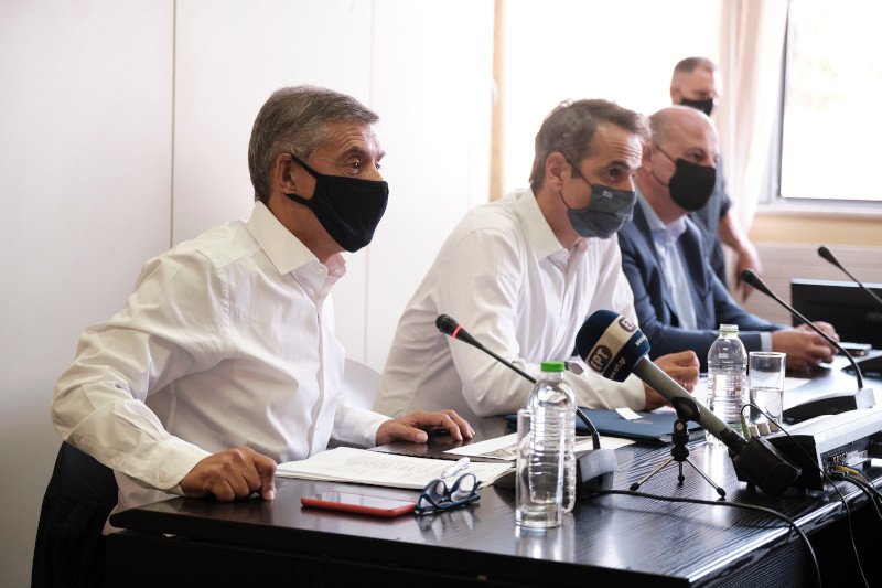 Δηλώσεις του Πρωιυπουργού/ Φωτογραφία: Γραφείο Τύπου Πρωθυπουργού