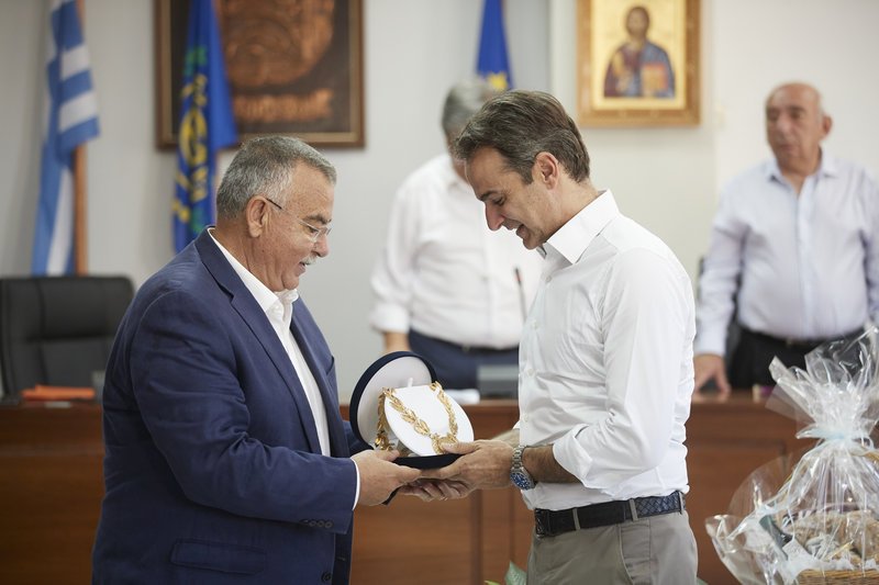 Ο Κυριάκος Μητσοτάκης ανακηρύχθηκε επίτιμος δημότης του νησιού