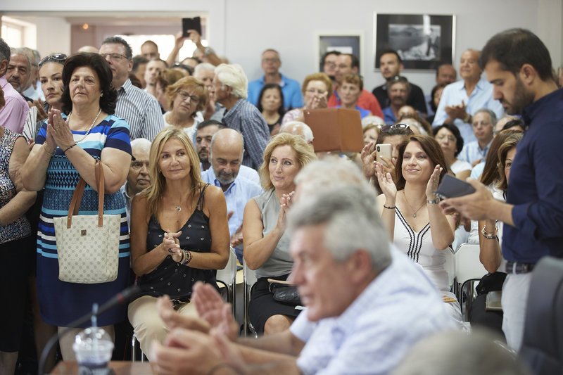 Τον πρωθυπουργό συνόδευσε και η σύζυγός του Μαρέβα Μητσοτάκη