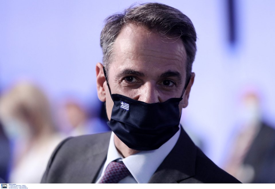 Ο Κυριάκος Μητσοτάκης στην παρουσίαση της ΕΛΒΑΛ/ Φωτογραφία: INTIME NEWS