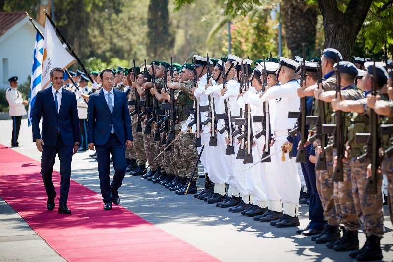 Κυριάκος Μητσοτάκης και Νίκος Χριστοδουλίδης