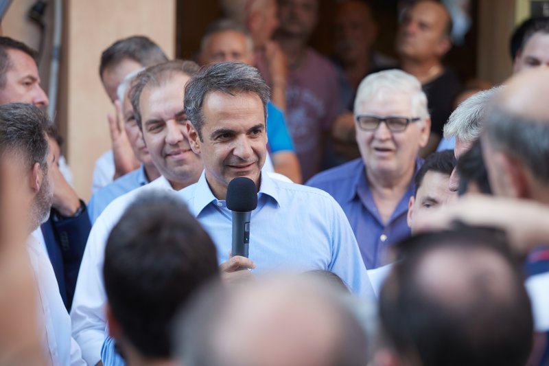Από την περιοδεία του Κυριάκου Μητσοτάκη στην ανατολική Αττική