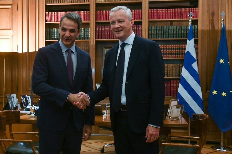 Κυριάκος Μητσοτάκης και Μπρούνο Λεμέρ