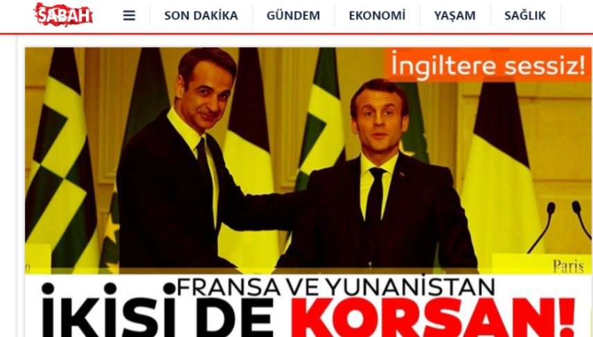 Το δημοσίευμα της Σαμπάχ με τον Κυριάκο Μητσοτάκη και τον Εμάνουελ Μακρόν