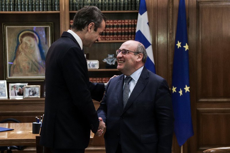 Ο πρωθυπουργός με τον António Vitorino στο Μέγαρο Μαξίμου