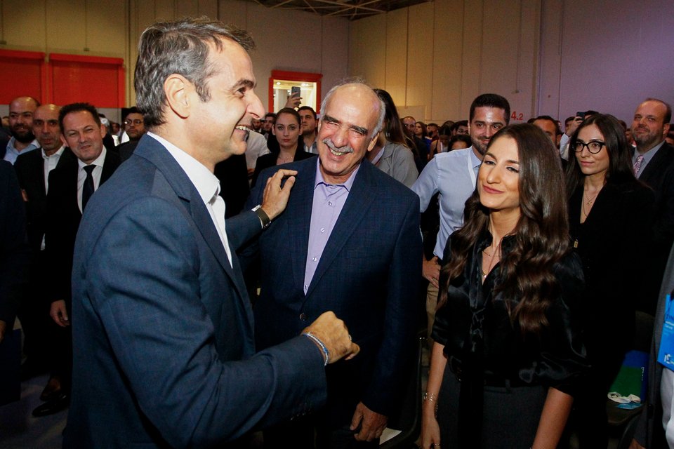 Ο πρωθυπουργός με τον Βαγγέλη Μεϊμαράκη