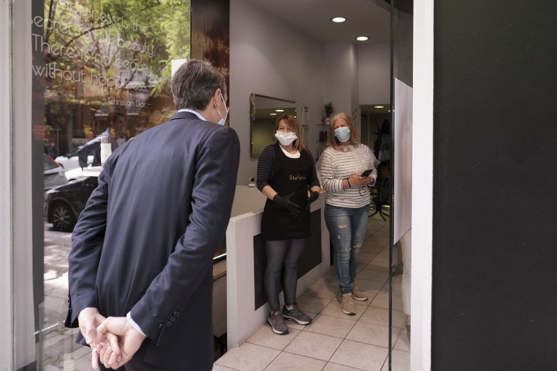 Επίσκεψη Μητσοτάκη στο Παγκράτι