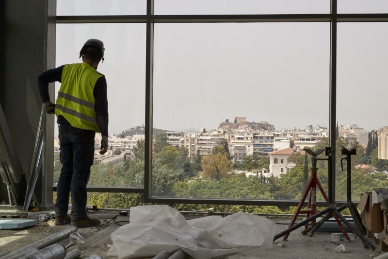 Με πυρετώδεις ρυθμούς συνεχίζονται οι εργασίες επέκτασης της Εθνικής Πινακοθήκης-Φωτογραφία: ΓτΠ/Δημήτρης Παπαμήτσος