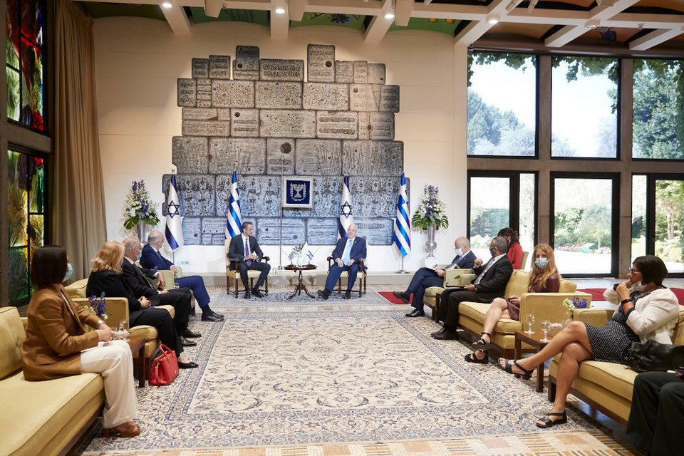 Συνάντηση Μητσοτάκη με τον Πρόεδρο του Ισραήλ