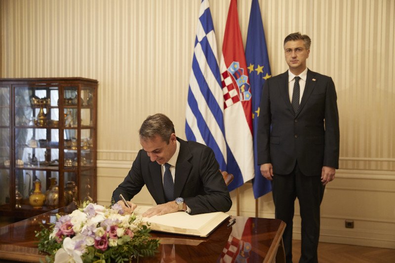 Κυριάκος Μητσοτάκης και Αντρέι Πλένκοβιτς