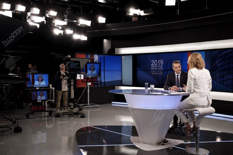 Πλάνο από την συνέντευξη Μητσοτάκη στο Star