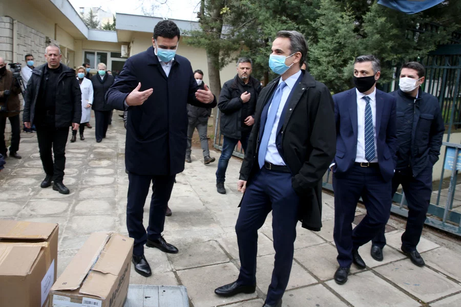 Ο πρωθυπουργός βρέθηκε το μεσημέρι της Δευτέρας στο νοσοκομείο Σωτηρία