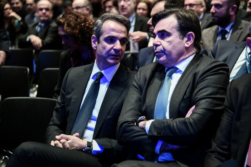 Ο Κυριάκος Μητσοτάκης με τον Μαργαρίτη Σχοινά