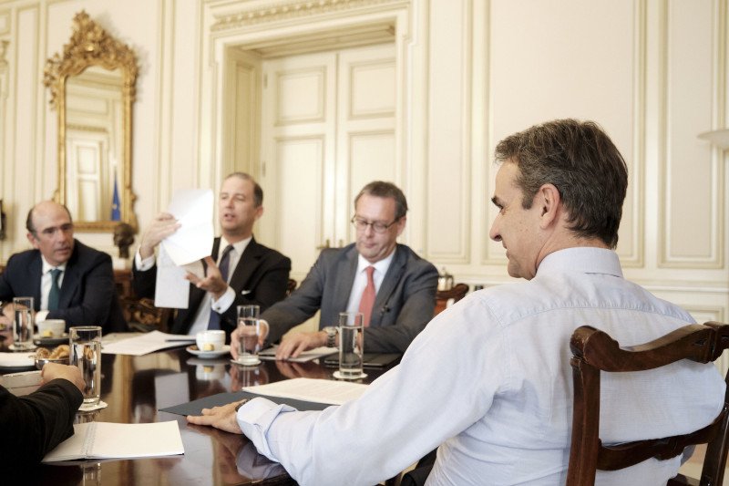 Με εκπροσώπους ενεργειακών εταιρειών συναντήθηκε ο πρωθυπουργός Κυριάκος Μητσοτάκης