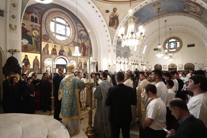 Η τελετή αγιασμού στο Τάρπον Σπρίνγκς στις ΗΠΑ -Φωτογραφία: ΓτΠ ΠΑΠΑΜΗΤΣΟΣ ΔΗΜΗΤΡΗΣ
