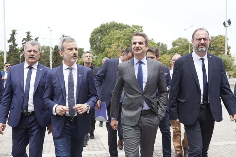 Ο Κ. Μητσοτάκης με τον δήμαρχο Θεσσαλονίκης Κ. Ζέρβα