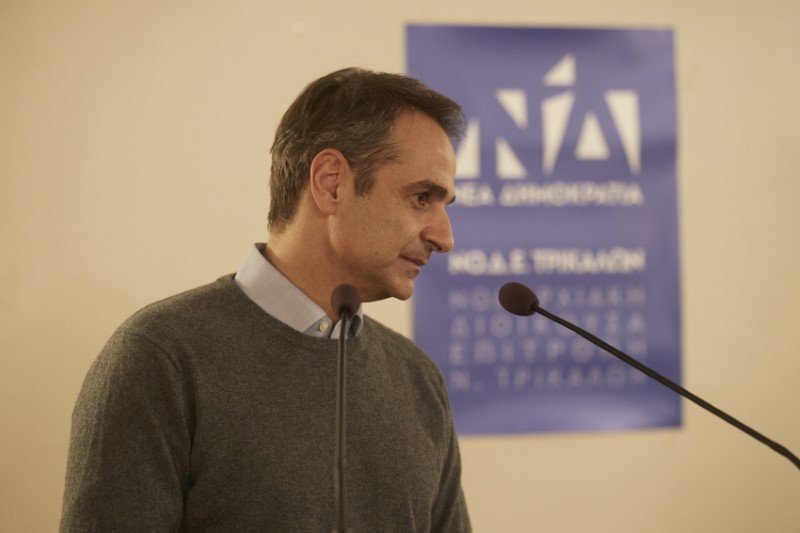 Ο Κυριάκος Μητσοτάκης συναντήθηκε το βράδυ της Παρασκευής με στελέχη της ΝΟΔΕ Τρικάλων