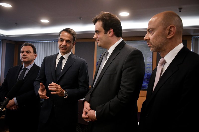 Επίσκεψη του πρωθυπουργού Κυριάκου Μητσοτάκη, στο Υπουργείο Ψηφιακής Πολιτικής