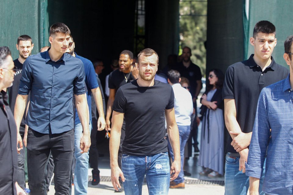 Παίκτες της ομάδας μπάσκετ του Παναθυηναϊκού