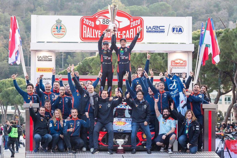 Πρωτιά για τη Hyundai στο Rallye Monte-Carlo