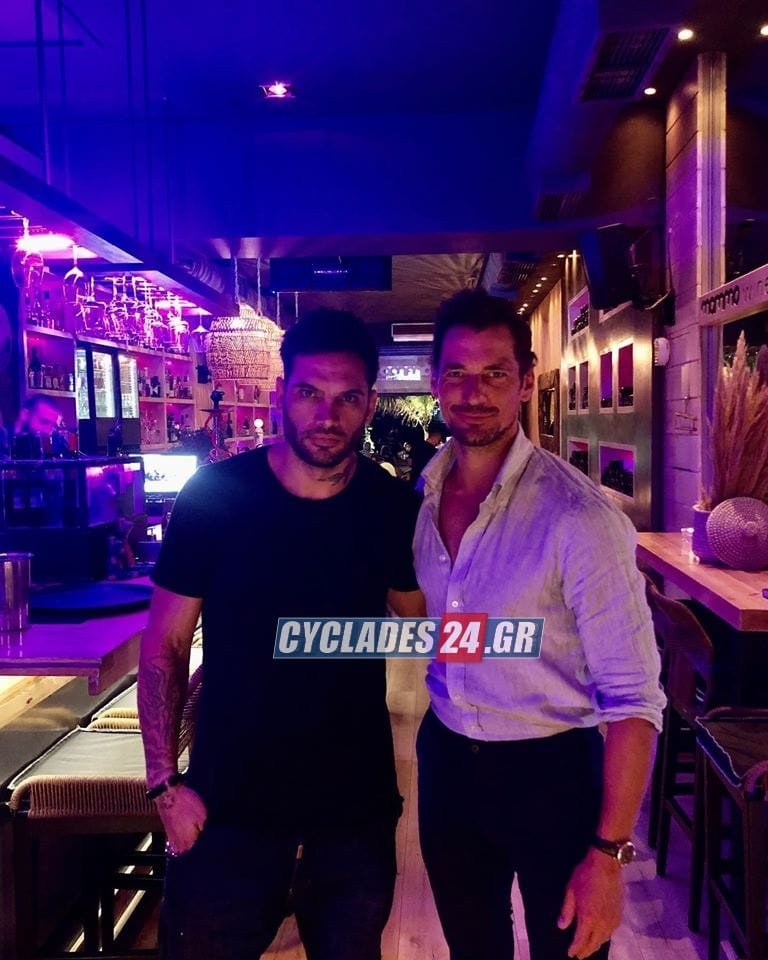 O Ντέιβιντ Γκάντι στη Σύρο/Φωτογραφία: Cyclades24.gr