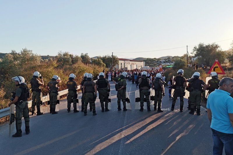 Αστυνομικοί στη Μόρια