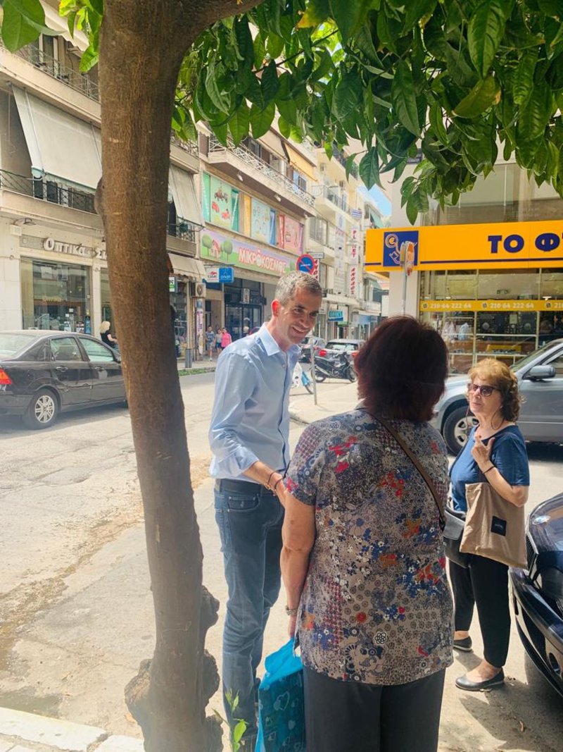 Με περιοδεία στην περιοχή του Γκύζη ολοκλήρωσε τις επισκέψεις σε συνοικίες της Αθήνας, ο υποψήφιος δήμαρχος Αθηναίων Κώστας Μπακογιάννης