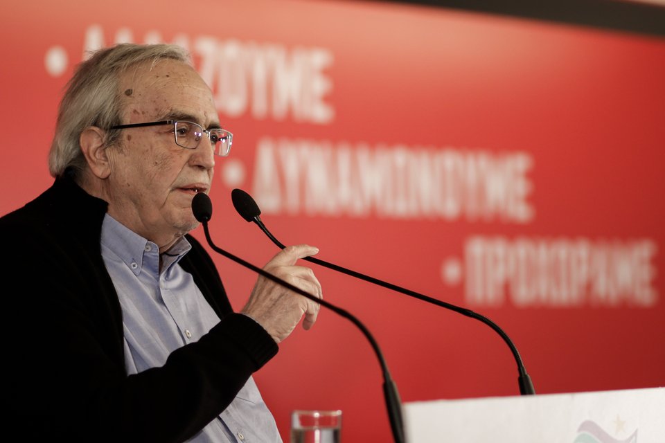 Ο Αριστείδης Μπαλτάς στην ΚΕ του ΣΥΡΙΖΑ/ Φωτογραφία: Eurokinissi