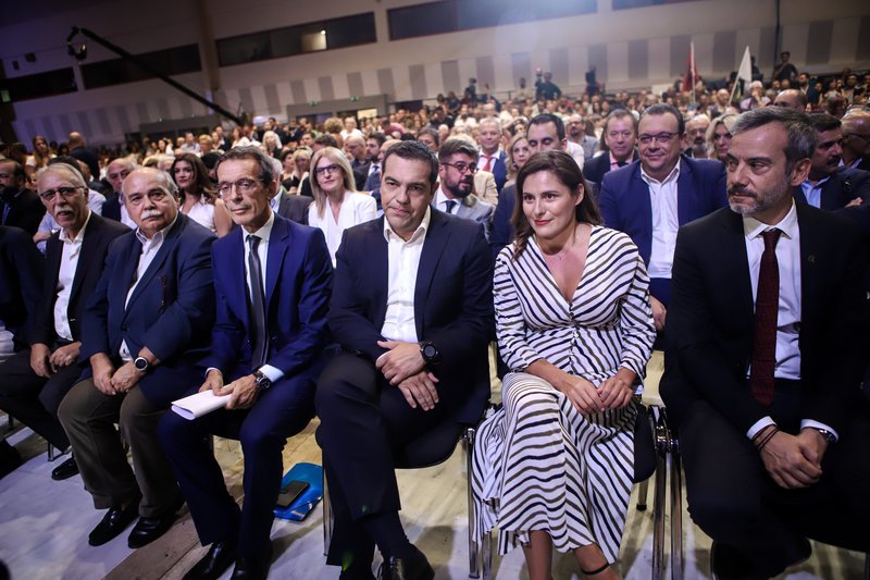 Δημήτρης Βίτσας, Νϊκος Βούτσης, Τάσος Τζήκας, Αλέξης Τσίρπας, Περιστέρα Μπαζιάνα, Κωνσταντίνος Ζέρβας στη ΔΕΘ 2019
