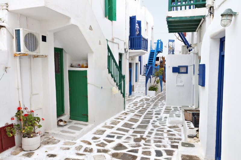 Μεταξύ των πιο όμορφων δρόμων του κόσμου περιλαμβάνονται και τα σοκάκια της Χώρας της Μυκόνου