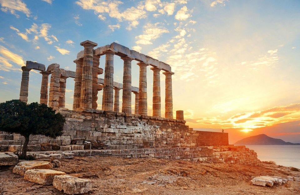 Ο ναός του Ποσειδώνα στο Σούνιο