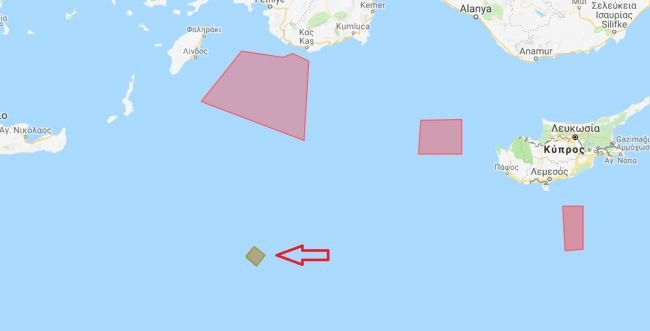 Ο χάρτης με την navtex