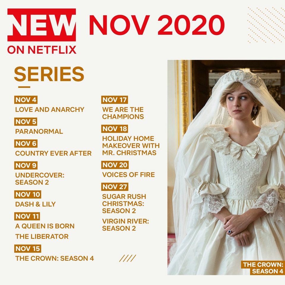 Όλες οι νέες σειρές του Netflix που θα δούμε τον Νοέμβριο