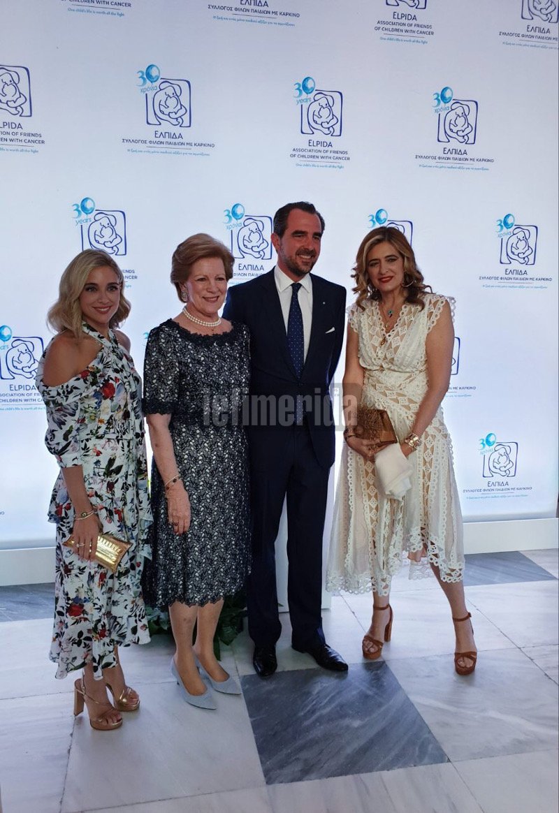 Η Μαριάννα Γουλανδρή με τον Νικόλαο Γλίξμπουργκ και τη Χριστιάννα Βαρδινογιάννη