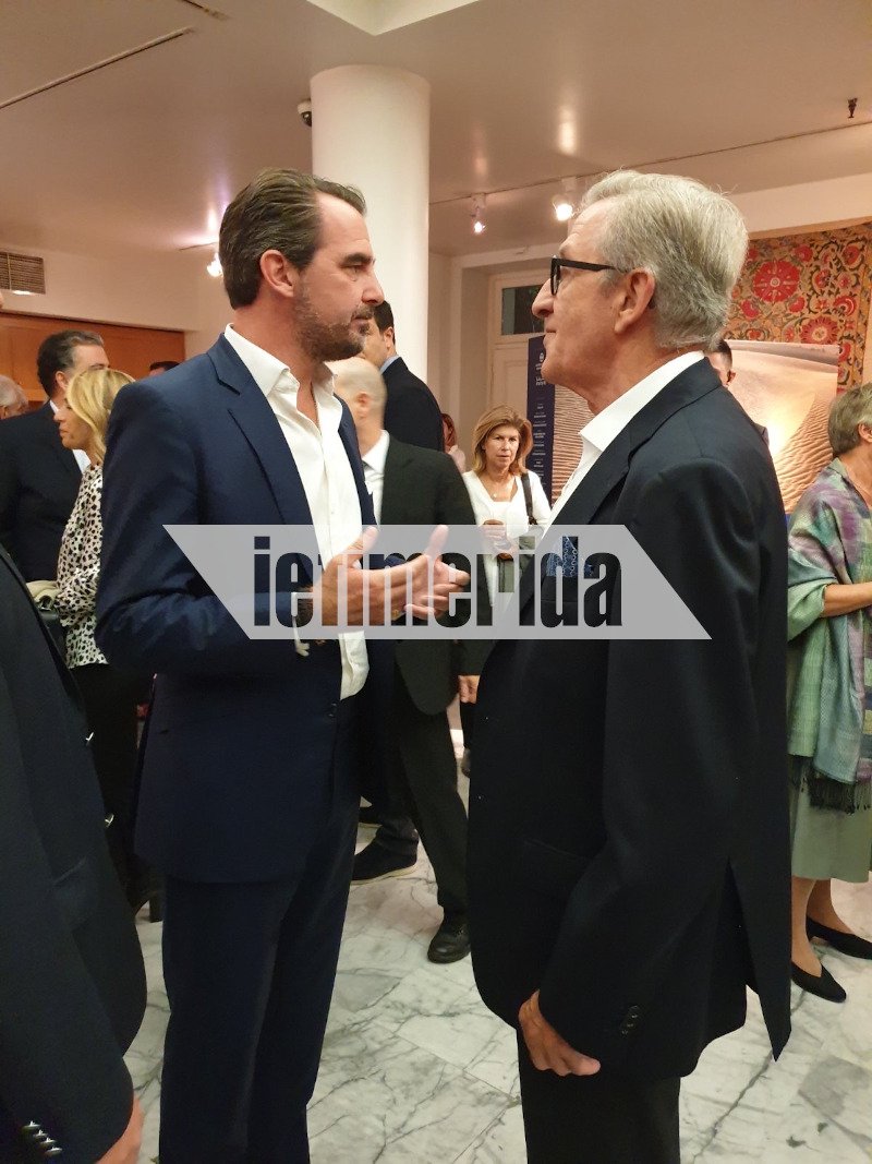 Ο Νικόλαος Γλίξμπουργκ με τον Αλέξανδρο Σαμαρά