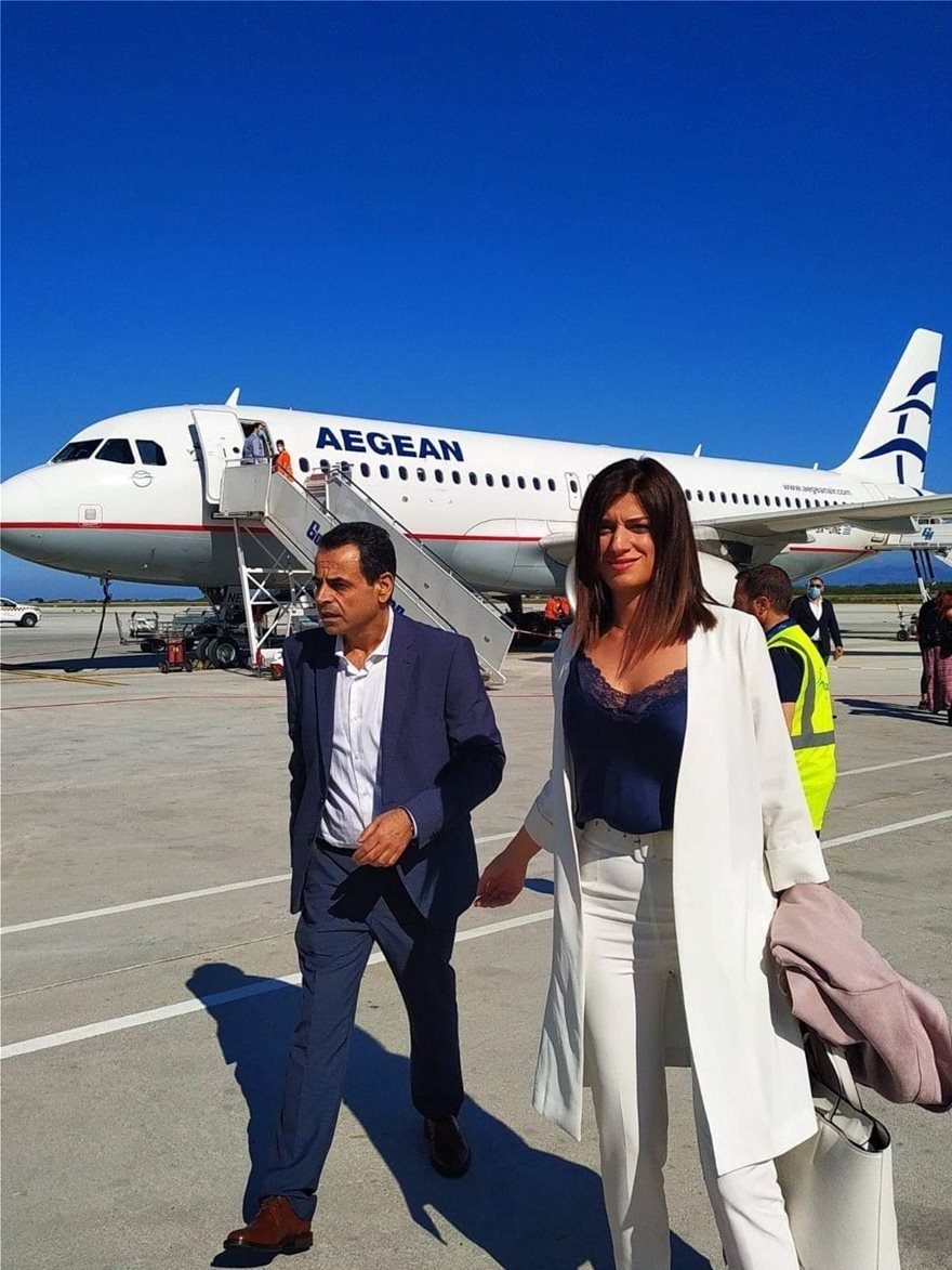 Toν Αλέξη Τσίπρα συνόδευσε στην επίσκεψή του στη Ρόδο η βουλευτής Κατερίνα Νοτοπούλου