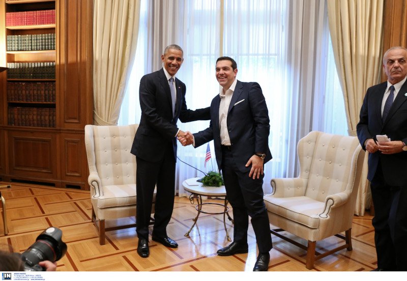 Oμπάμα Τσίπρας στο Μαξίμου