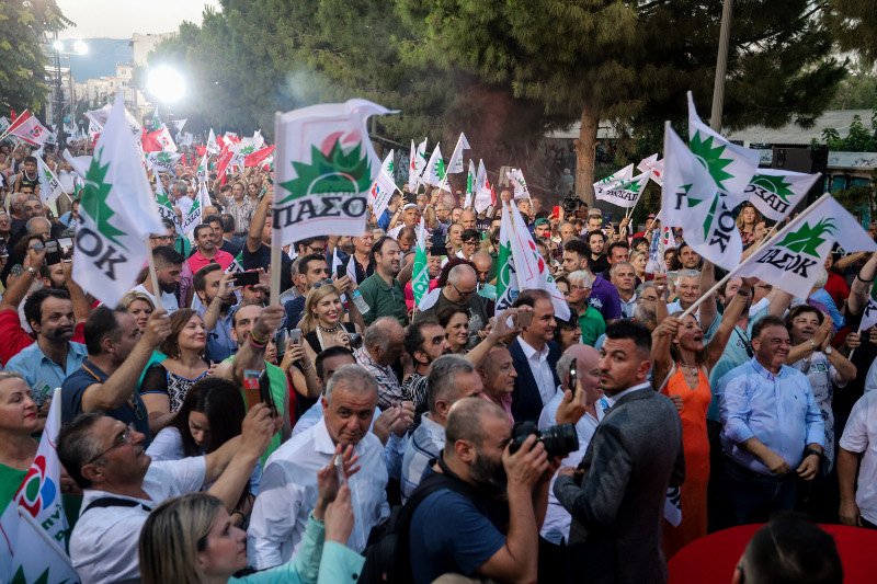 Ομιλία της Φώφης Γεννηματά στο Θησείο / Φωτογραφία: EUROKINISSI