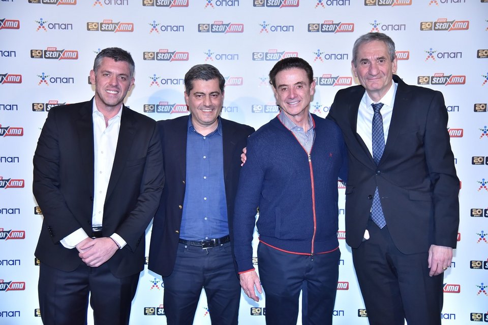 Χρήστος Κοπελούζος, Οδυσσέας Χριστοφόρου Αναπληρωτής Διευθύνων Σύμβουλος ΟΠΑΠ, Ρικ Πιτίνο Προπονητής ΚΑΕ Παναθηναϊκός ΟΠΑΠ, Καμίλ Ζίγκλερ Εκτελεστικός Πρόεδρος ΟΠΑΠ