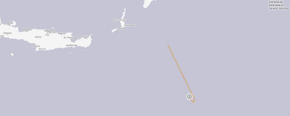 Η πορεία του Oruc Reis στις 6 το πρωί