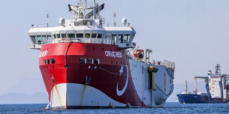 Το επόμενο διάστημα θα αποδειχθεί αν η απόσυρση του Ορουτς Ρέις συνιστά κίνηση τακτικής της Αγκυρας/Φωτογραφία: Ibrahim Laleli/DHA via AP