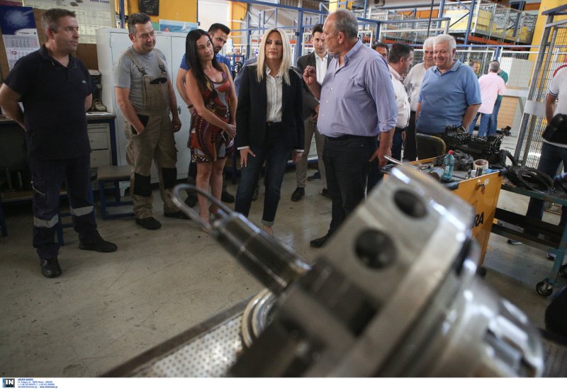 Η πρόεδρος του ΚΙΝΑΛ, Φώφη Γεννηματά